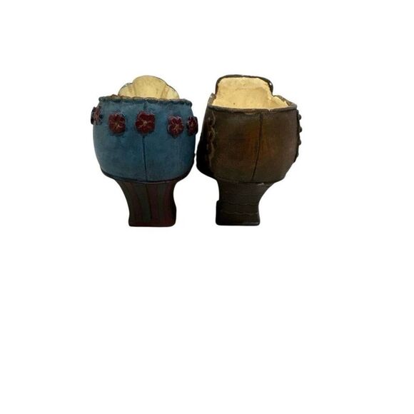 Vintage My Treasure Victorian Shoe Figurine Ornament Set of 2 Ornate Decor Glam - Picture 4 of 5